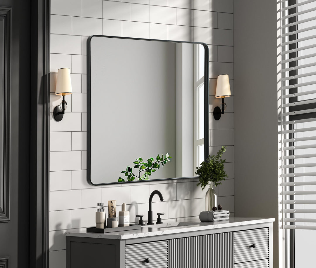 Corner Square Mirror