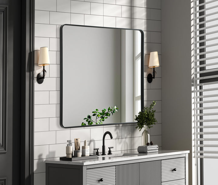 Corner Square Mirror