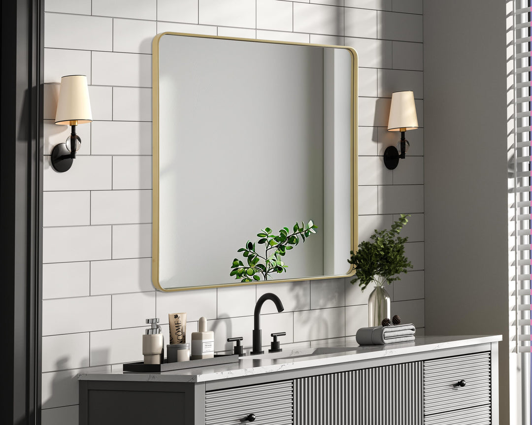 Corner Square Mirror