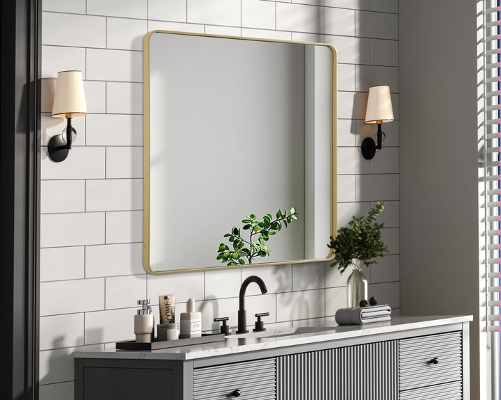 Corner Square Mirror