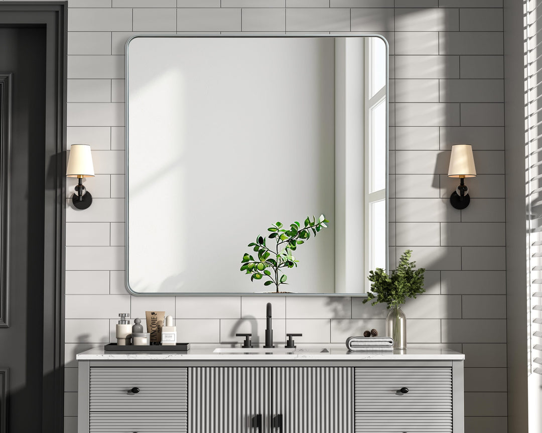 Corner Square Mirror