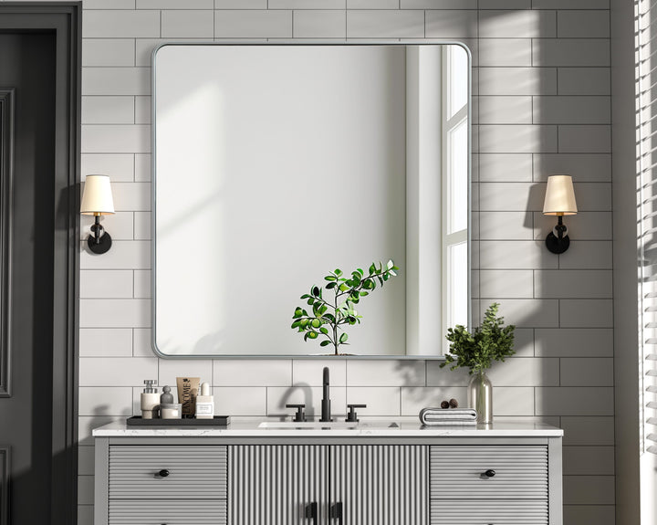 Corner Square Mirror