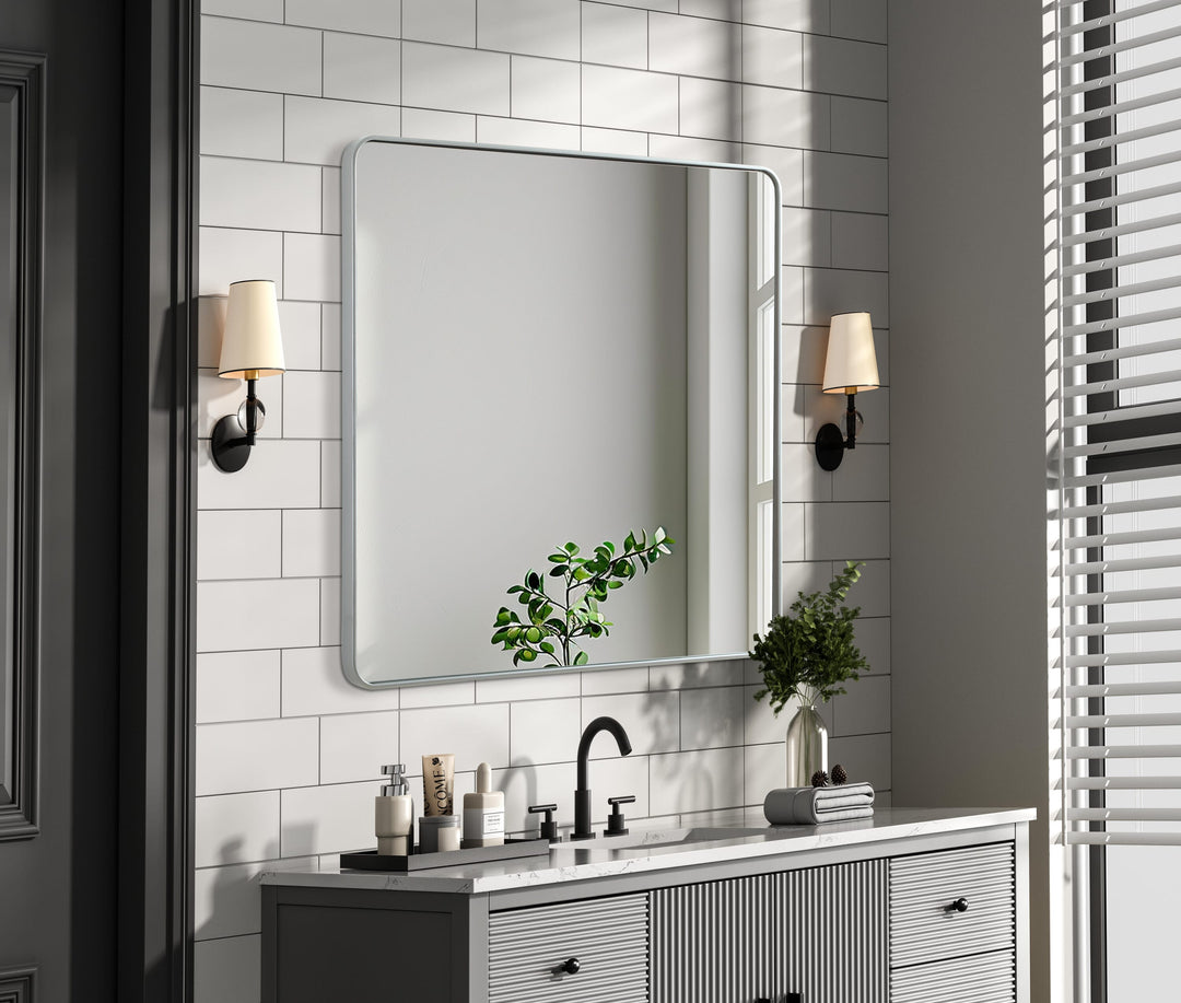 Corner Square Mirror
