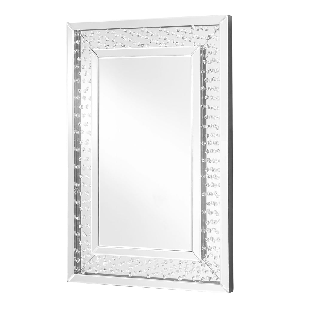 Sparkle Round Mirror, 24" W x 35.5" H, by Elegant