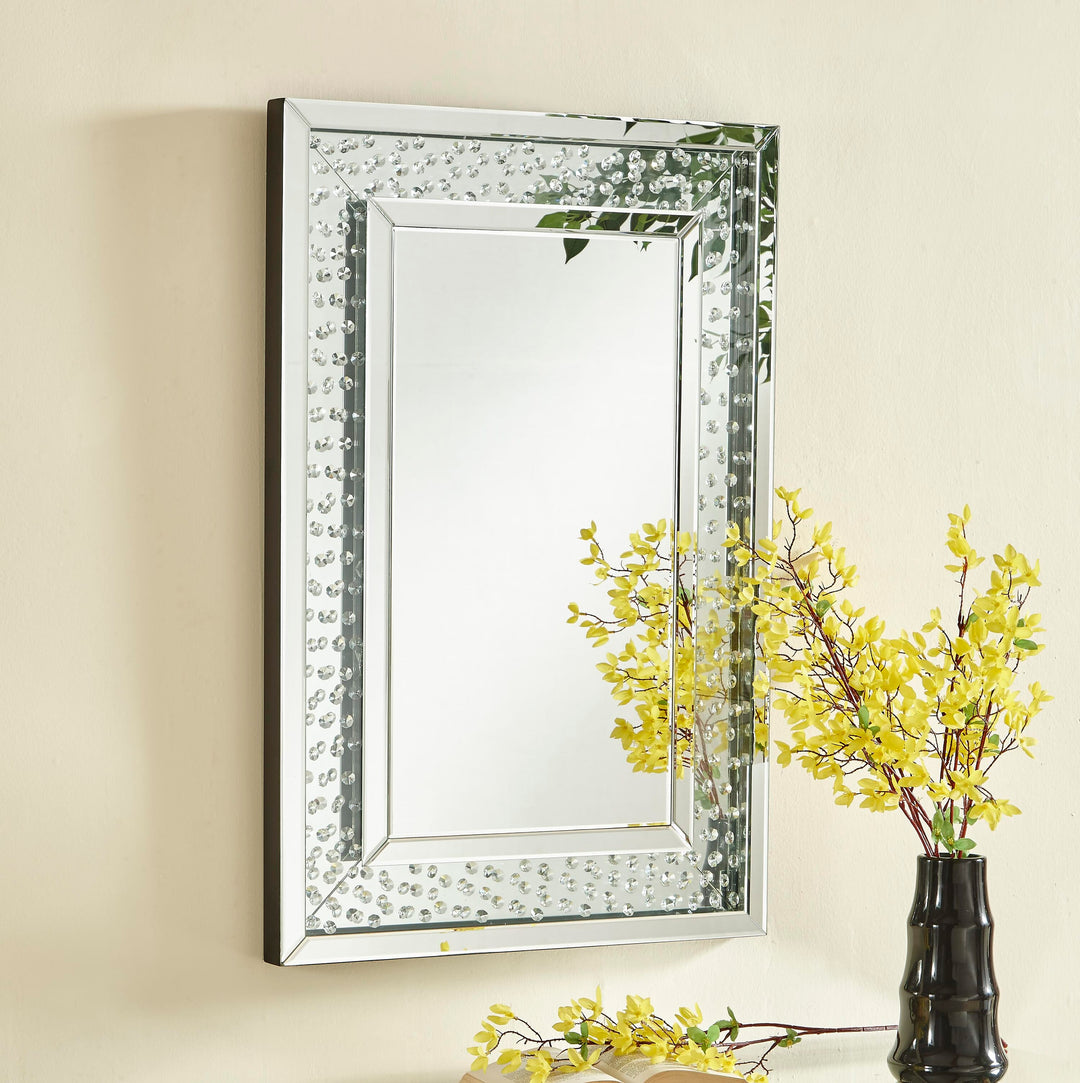 Sparkle Round Mirror by Elegant - view 3