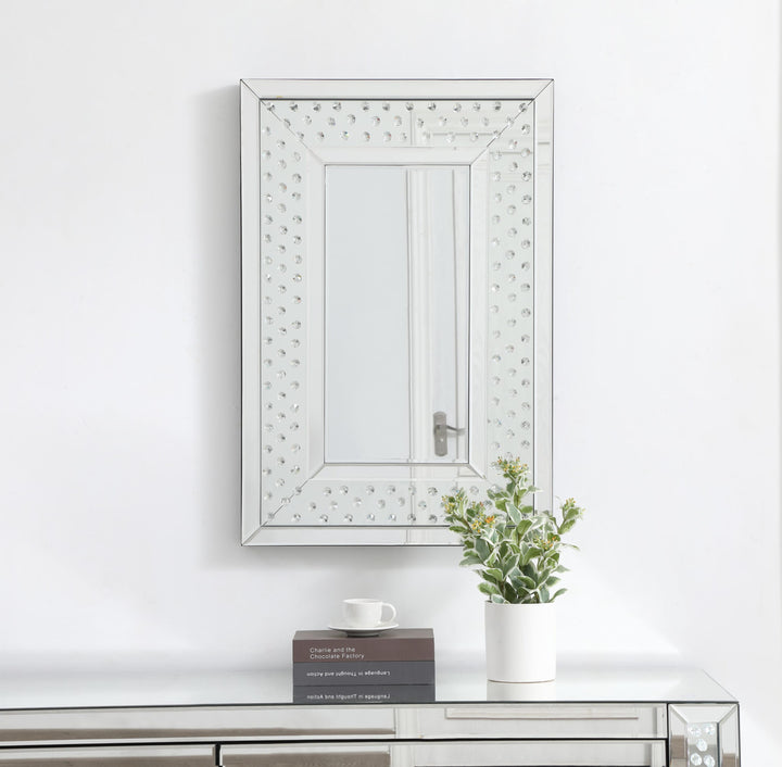 Sparkle Rectangle Mirror by Elegant - view 2