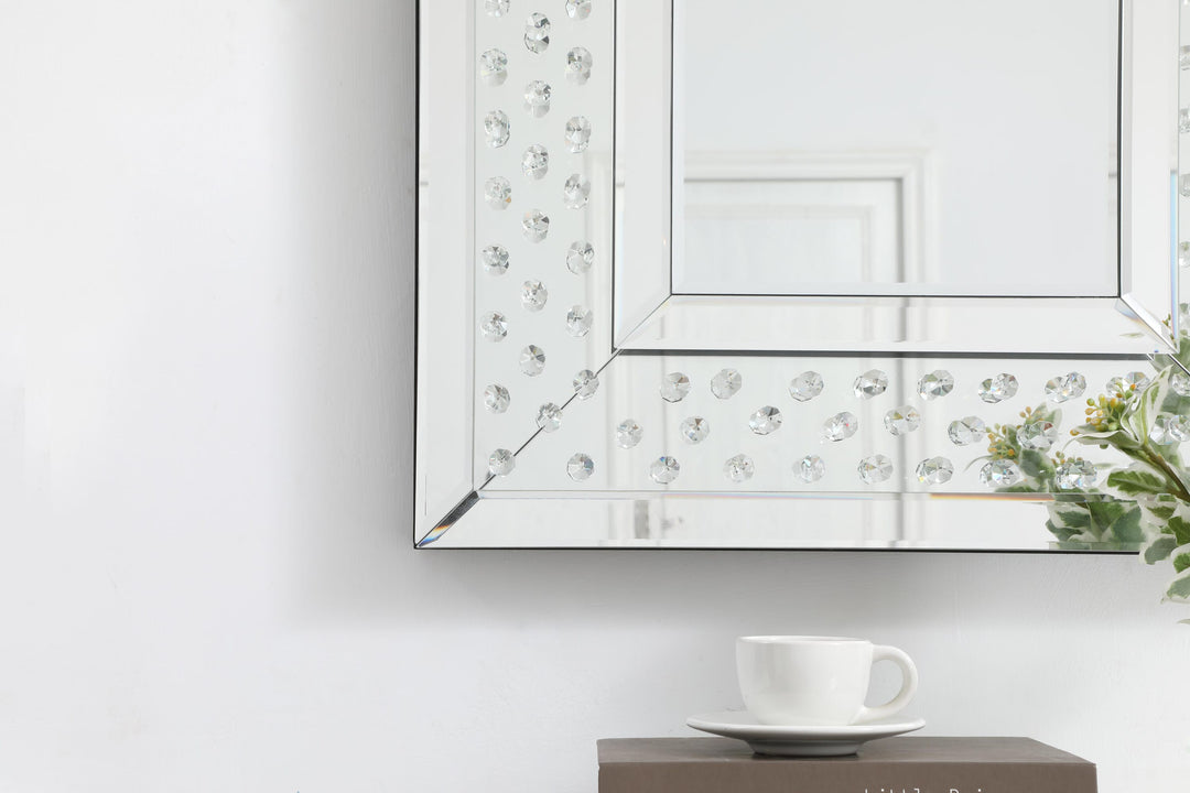 Sparkle Rectangle Mirror by Elegant - view 4