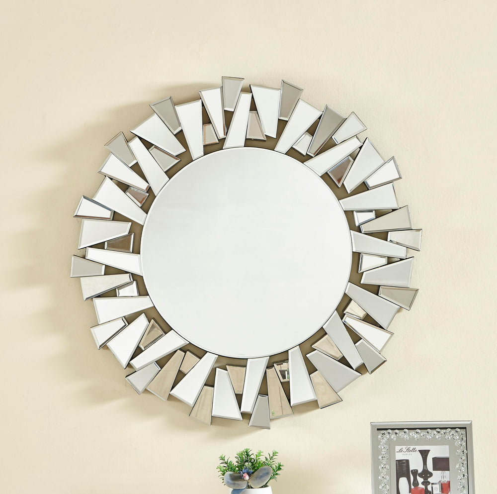 Sparkle Oval Mirror by Elegant - view 2
