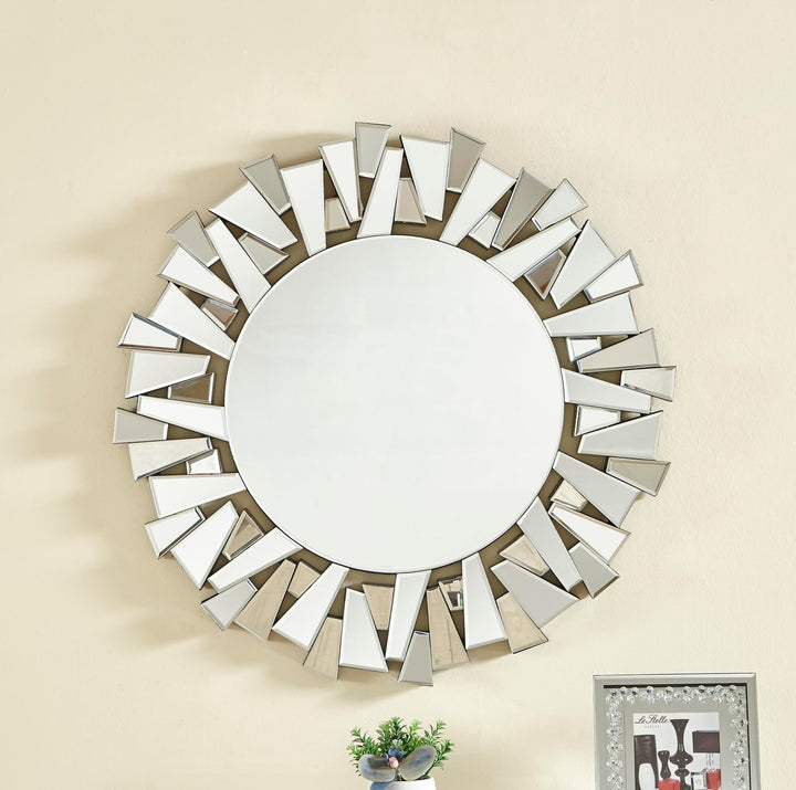 Sparkle Oval Mirror by Elegant - view 2