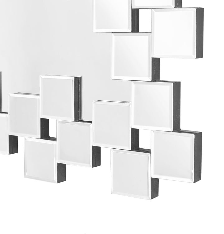 Sparkle Square Mirror by Elegant - view 3