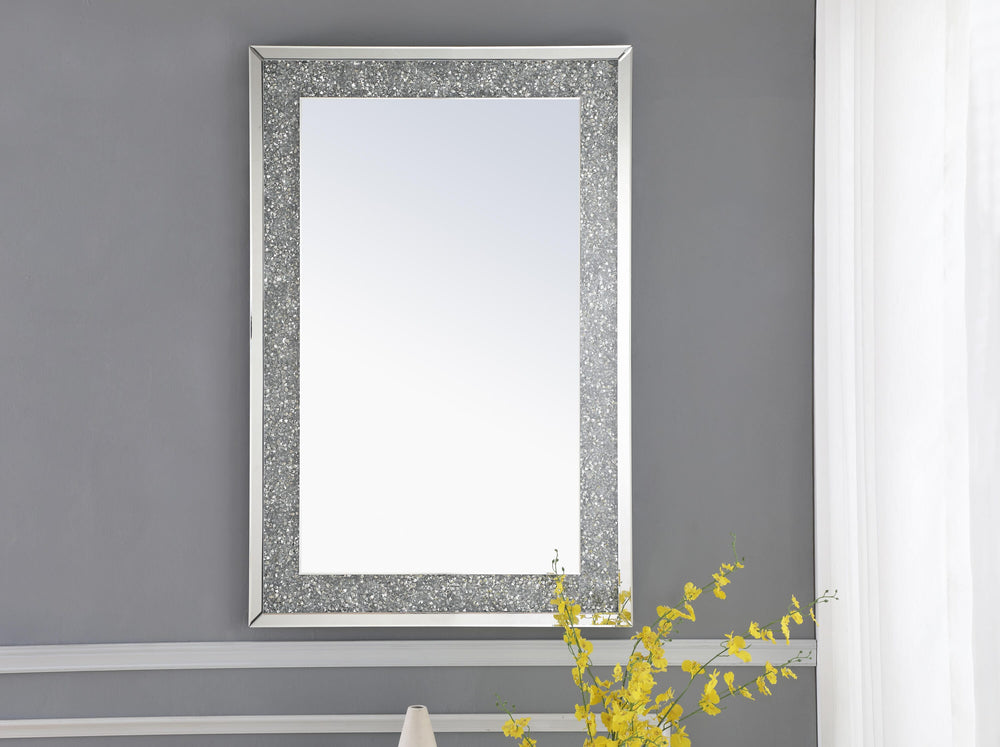 Rectangle Crystal Mirror by Elegant - view 2