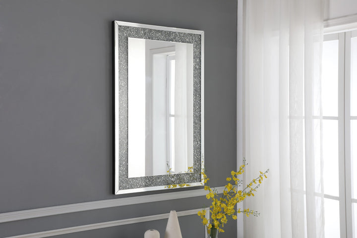Rectangle Crystal Mirror by Elegant - view 3