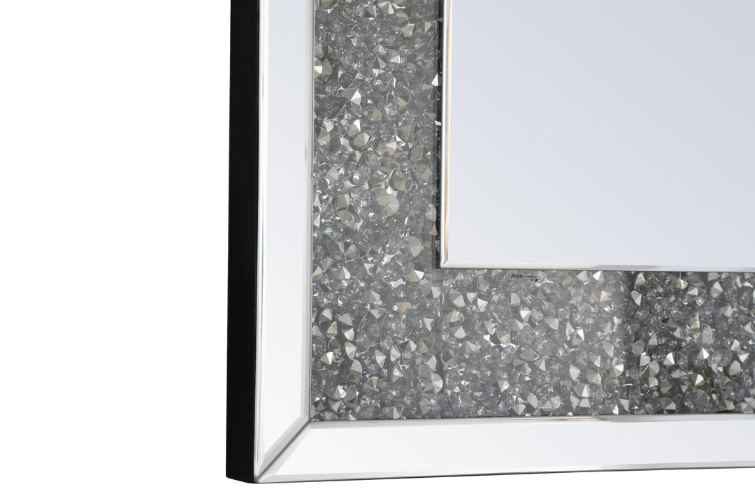 Rectangle Crystal Mirror by Elegant - view 5