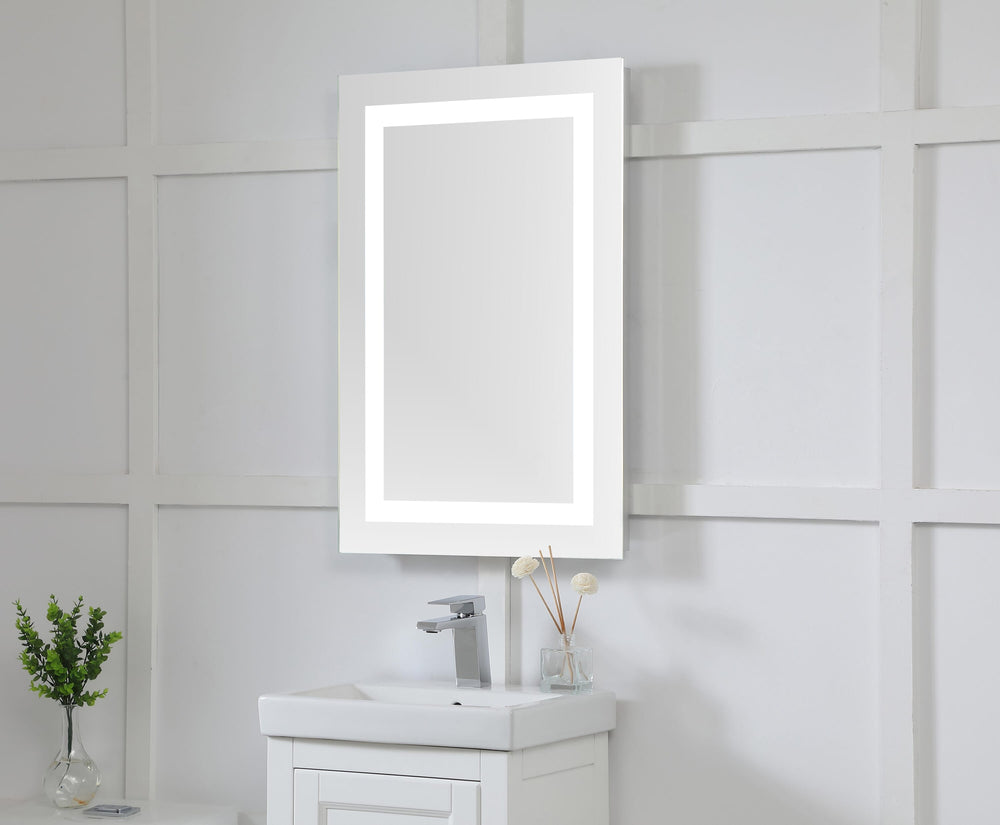 Frameless LED Rectangle Mirror II by Elegant - view 2