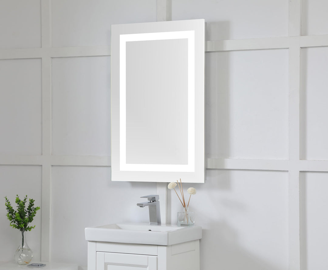 Frameless LED Rectangle Mirror II by Elegant - view 2