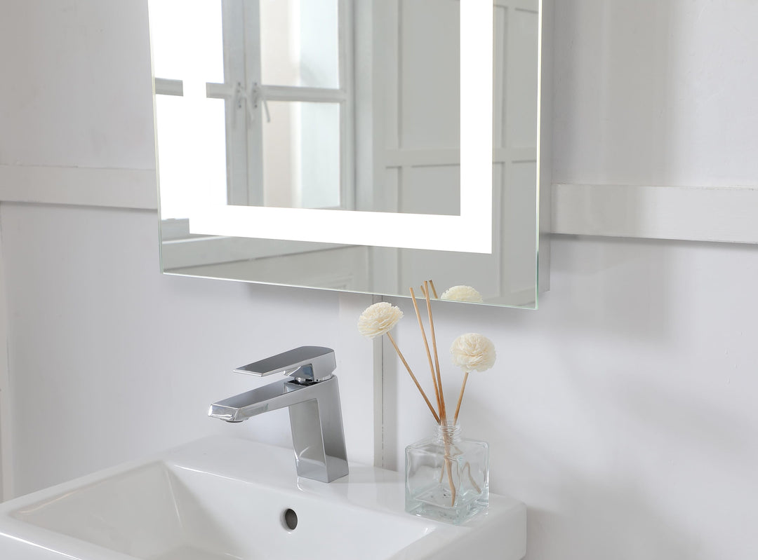 Frameless LED Rectangle Mirror II by Elegant - view 4
