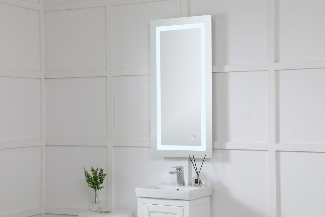 Frameless LED Rectangle Mirror II by Elegant - view 7