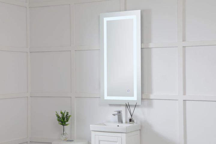 Frameless LED Rectangle Mirror II by Elegant - view 7