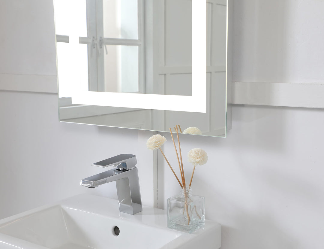Frameless LED Rectangle Mirror II by Elegant - view 9