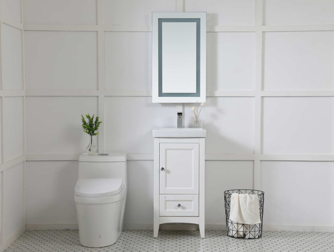 Helios Rectangle LED Mirror by Elegant - view 3