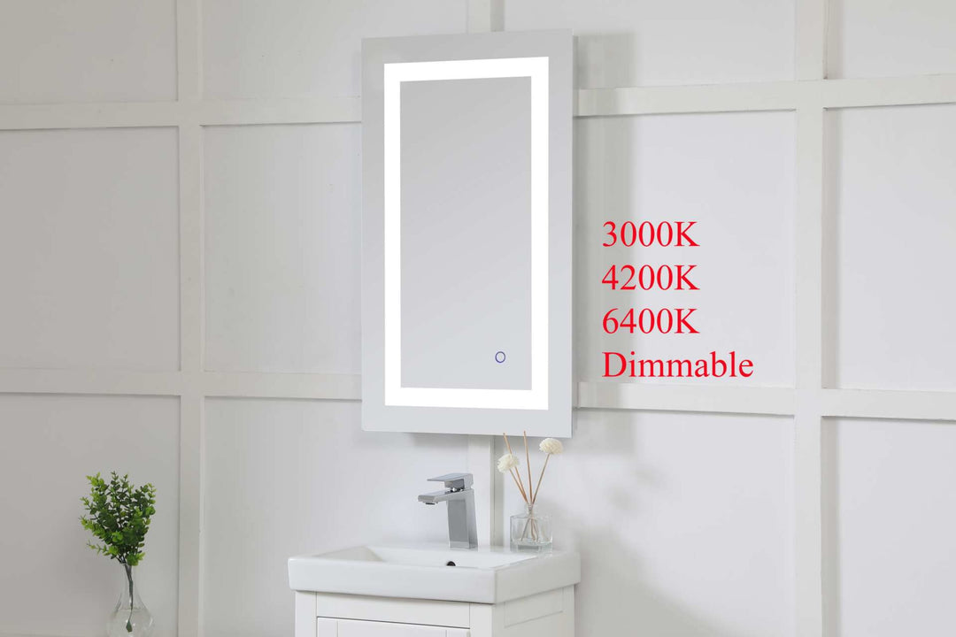 Helios Rectangle LED Mirror by Elegant - view 6