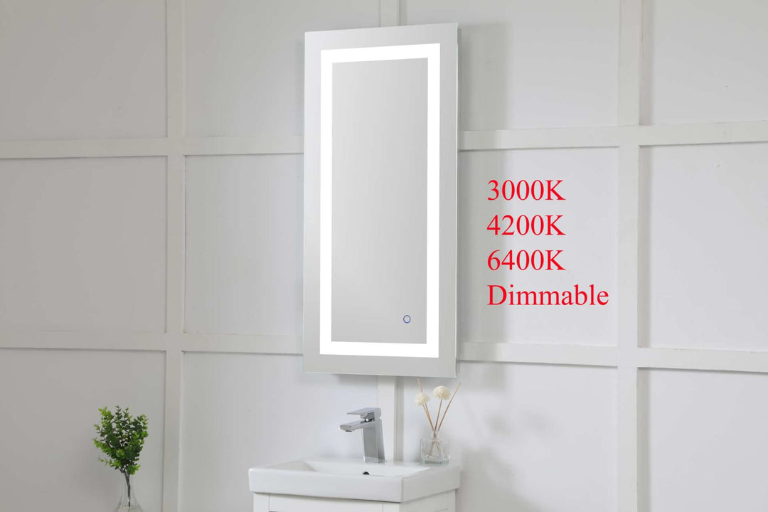 Helios Rectangle LED Mirror by Elegant - view 10
