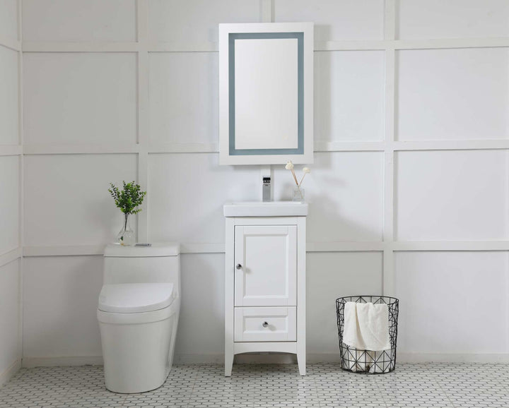 Helios Rectangle LED Mirror by Elegant - view 15