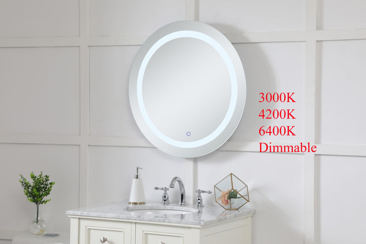 Helios Round LED Mirror by Elegant - view 3