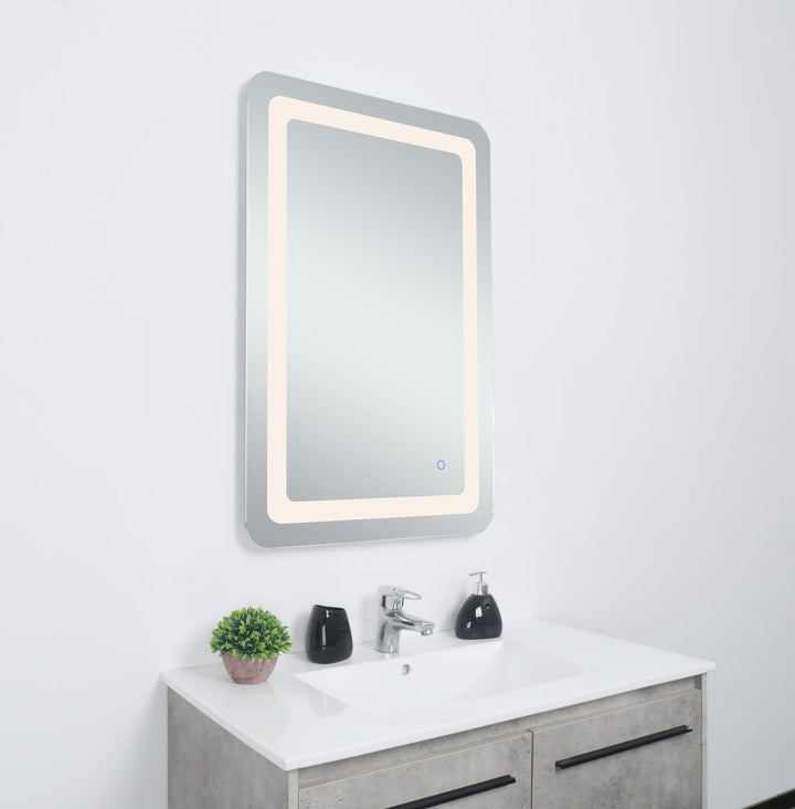 Genesis Rectangle LED Mirror by Elegant - view 3