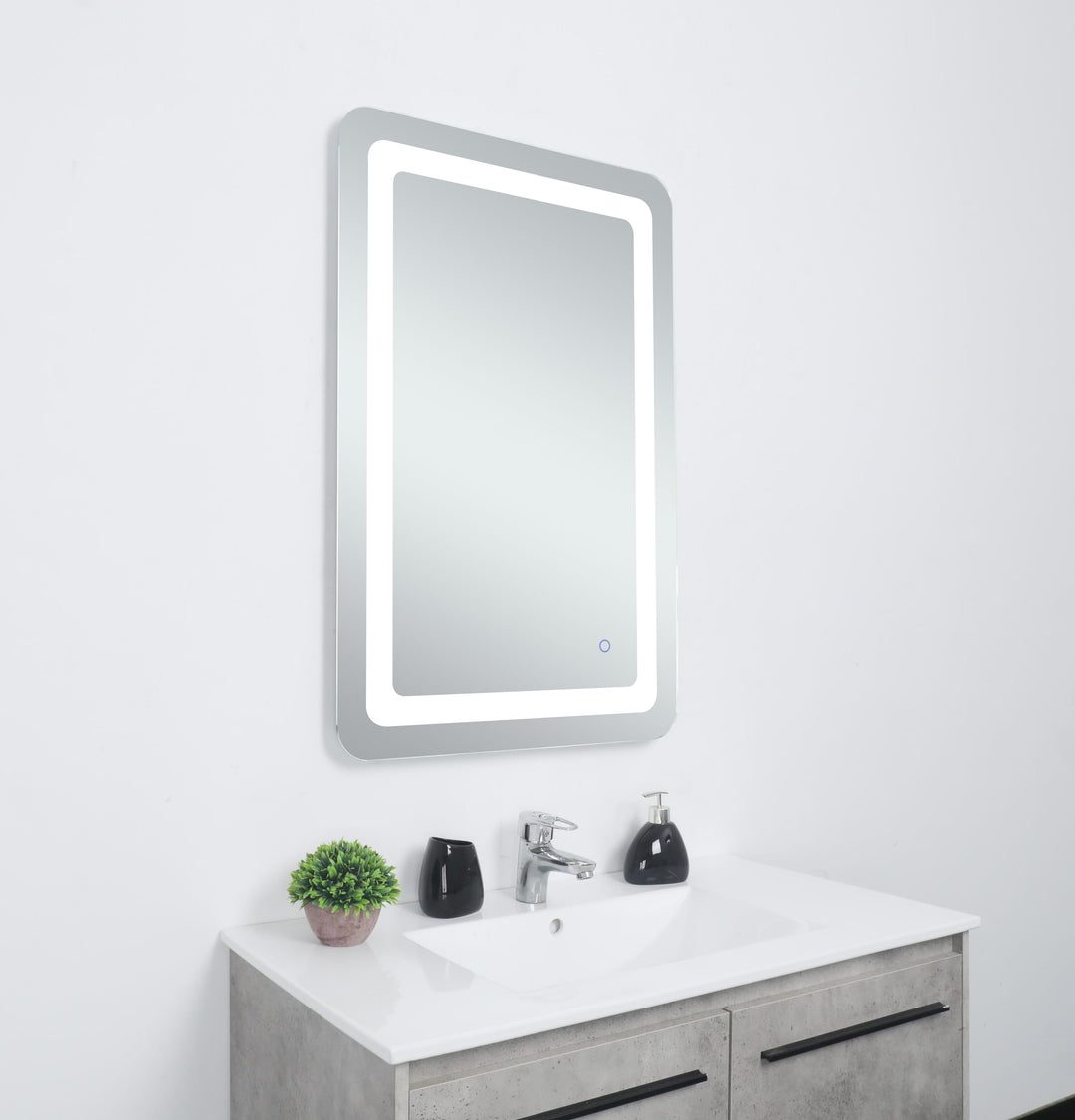 Genesis Rectangle LED Mirror by Elegant - view 5