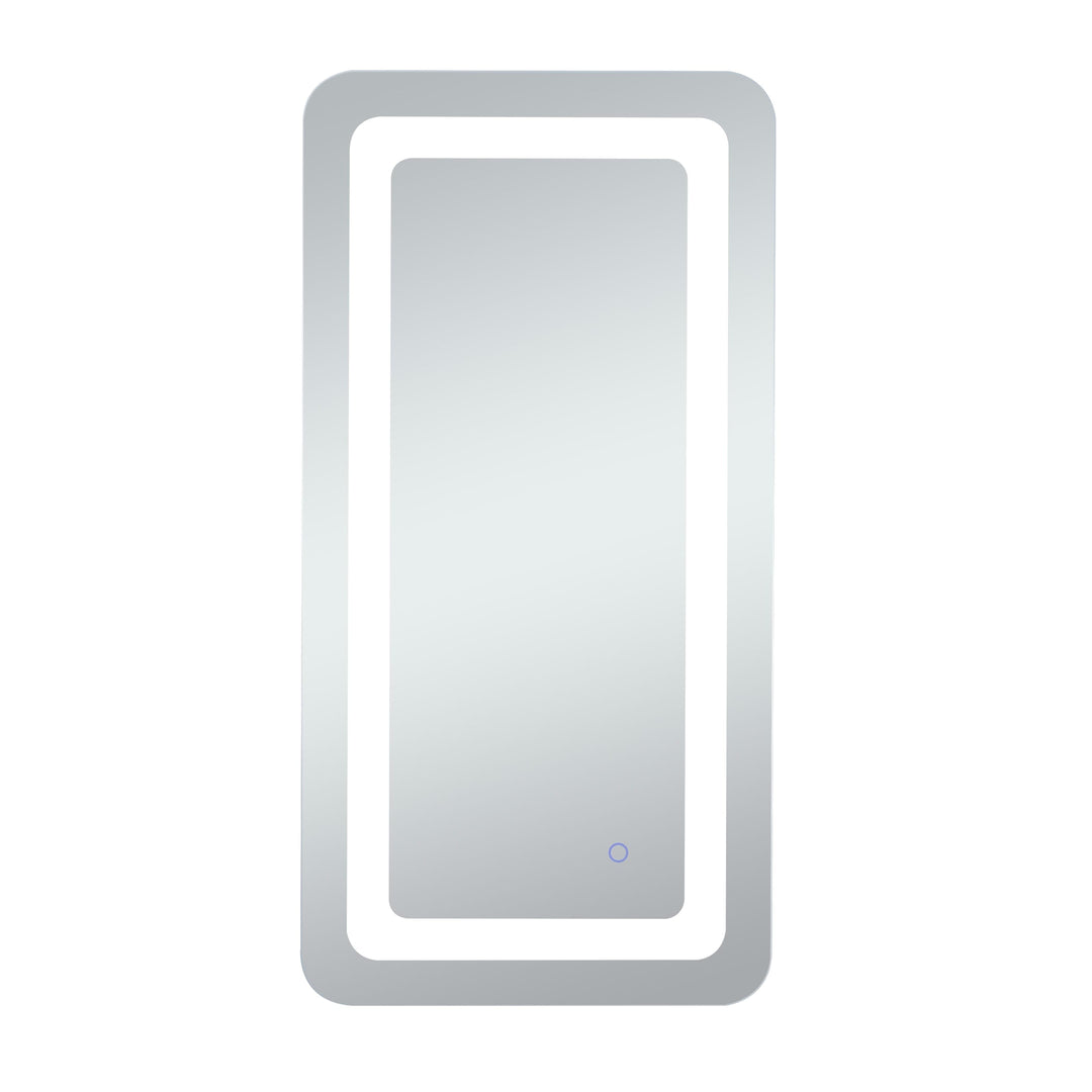 Genesis Rectangle LED Mirror, 18" W x 36" H, by Elegant