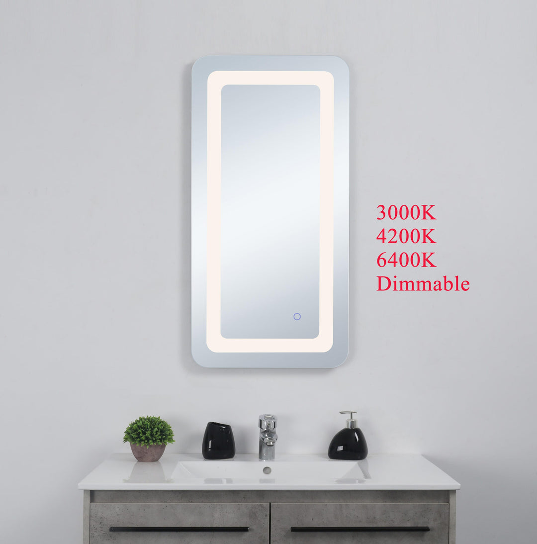 Genesis Rectangle LED Mirror by Elegant - view 8