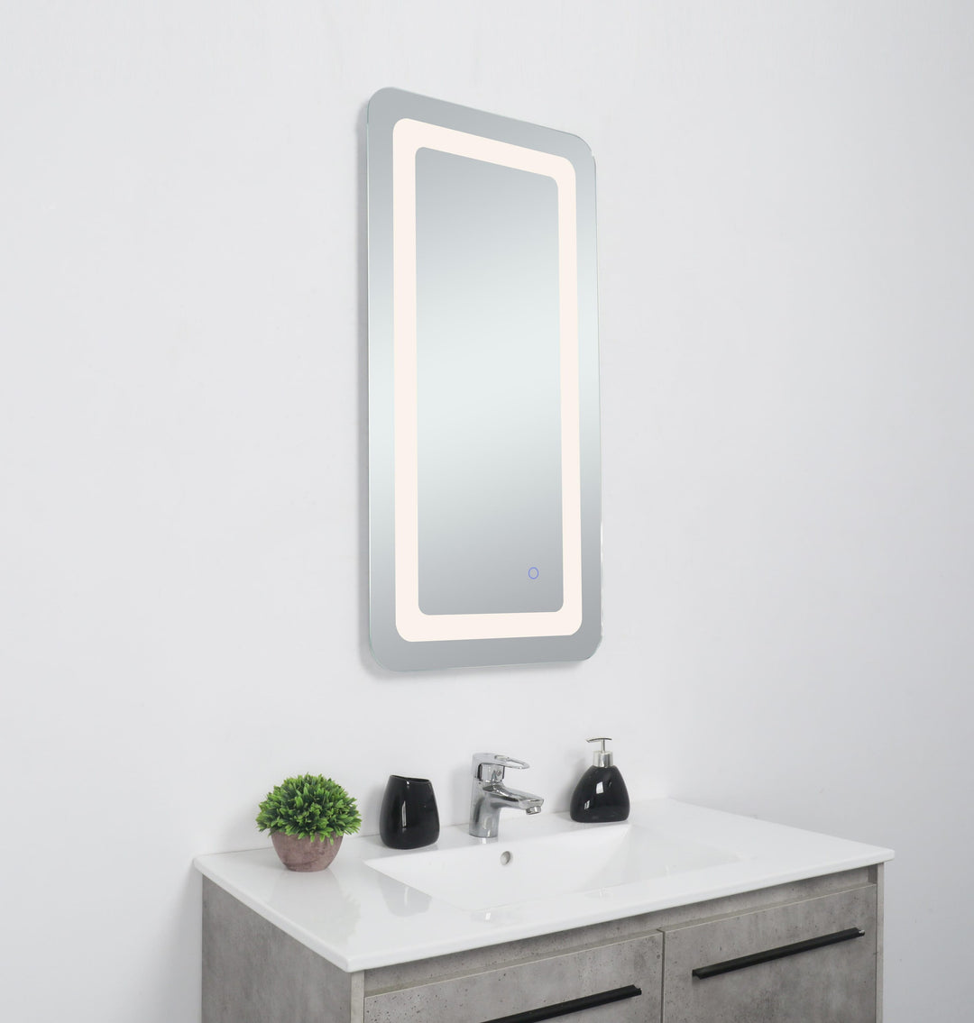 Genesis Rectangle LED Mirror by Elegant - view 9