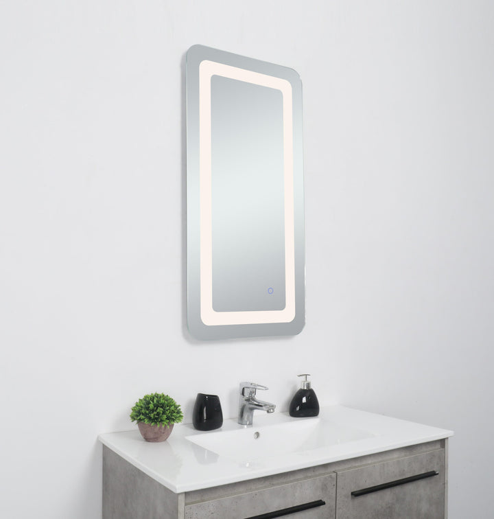 Genesis Rectangle LED Mirror by Elegant - view 9
