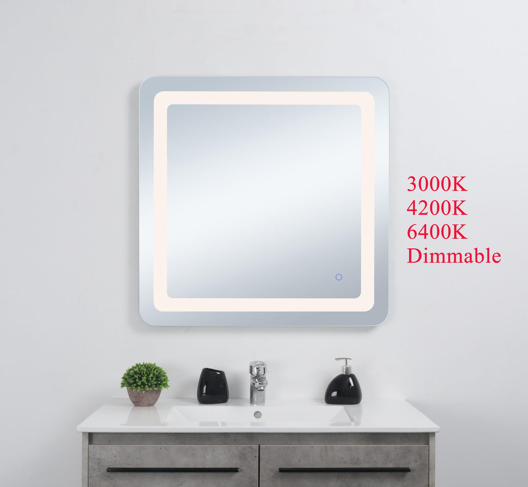 Genesis Rectangle LED Mirror by Elegant - view 50