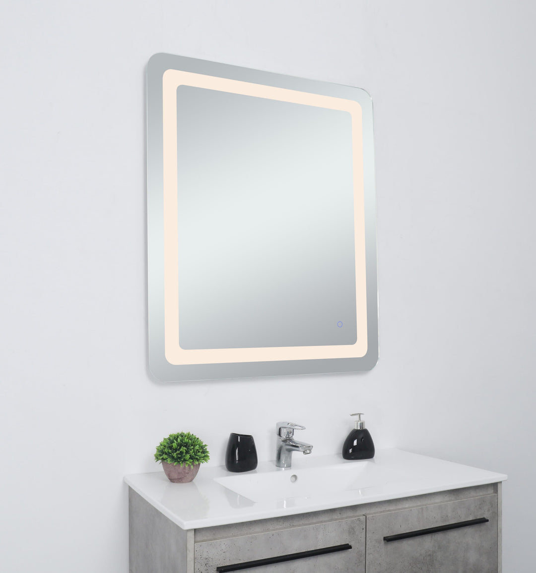 Genesis Rectangle LED Mirror by Elegant - view 58