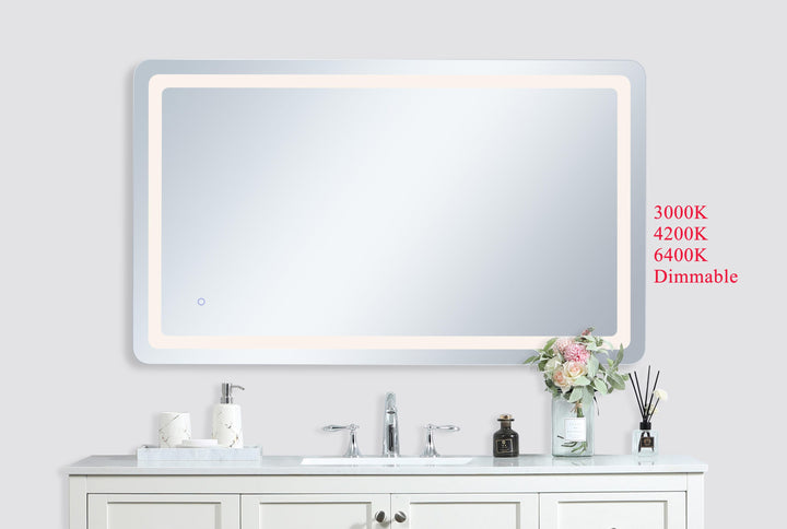 Genesis Rectangle LED Mirror by Elegant - view 74