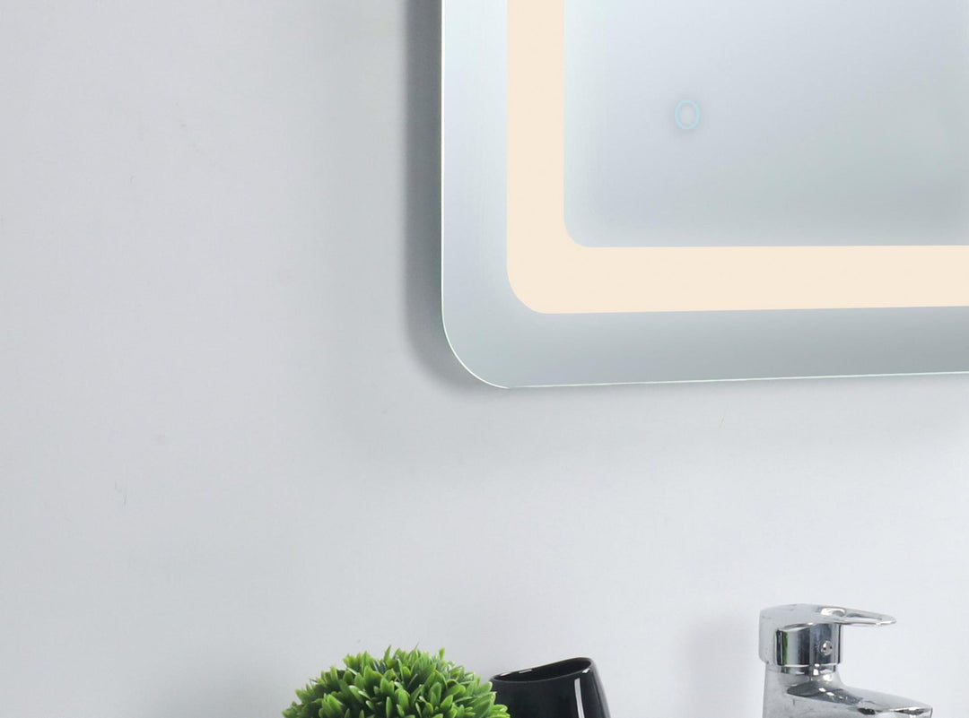Genesis Rectangle LED Mirror by Elegant - view 96
