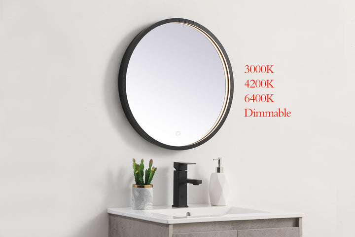 Pier Round LED Mirror by Elegant - view 3