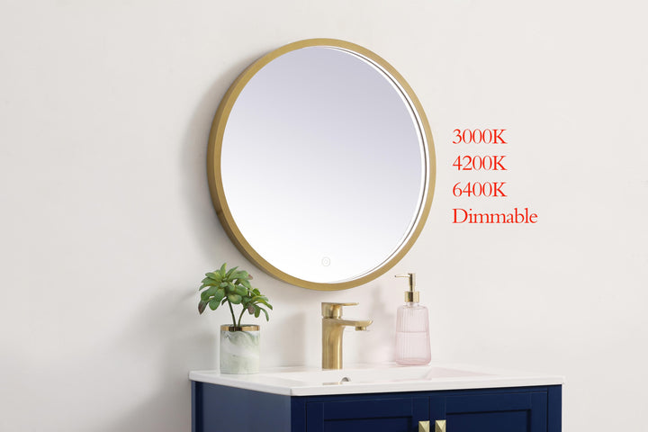 Pier Round LED Mirror by Elegant - view 9