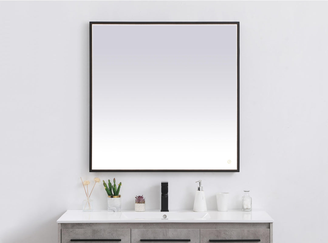 Pier Square LED Mirror by Elegant - view 2