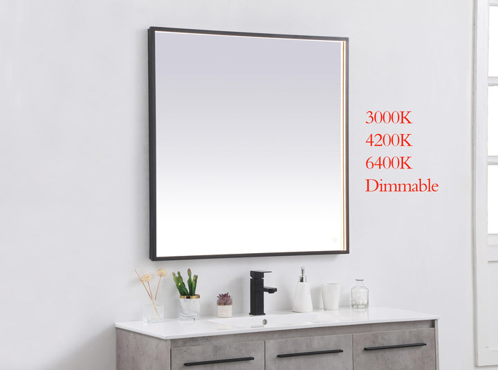 Pier Square LED Mirror by Elegant - view 3