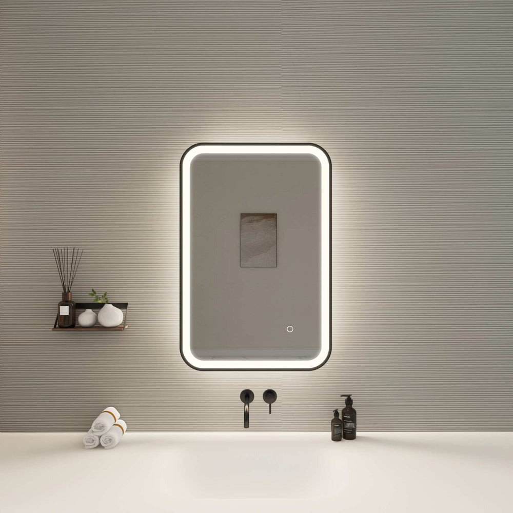 Framed LED Round Mirror II by Elegant - view 2