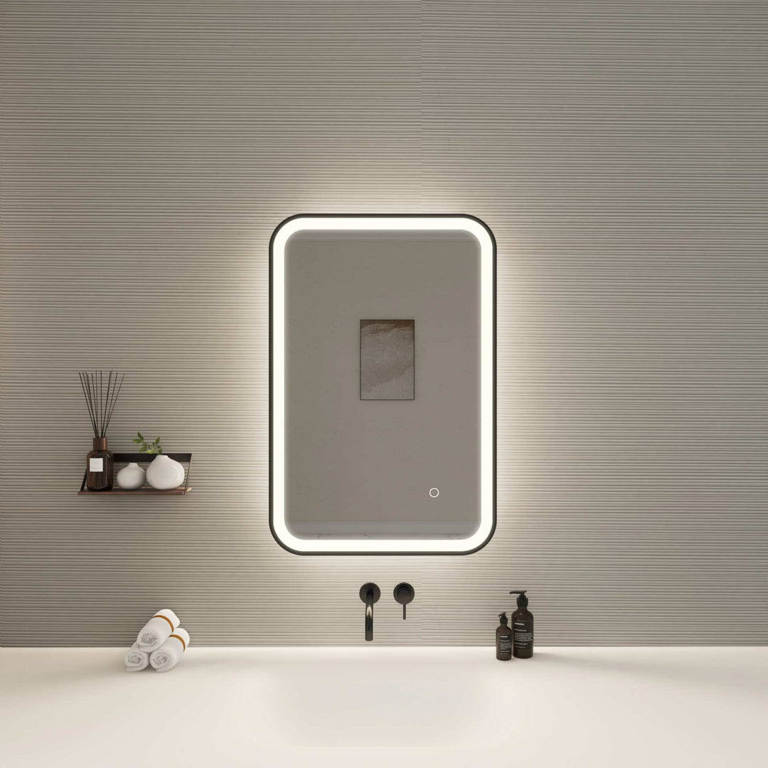 Framed LED Round Mirror II by Elegant - view 2