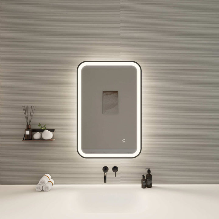 Framed LED Round Mirror II by Elegant - view 2