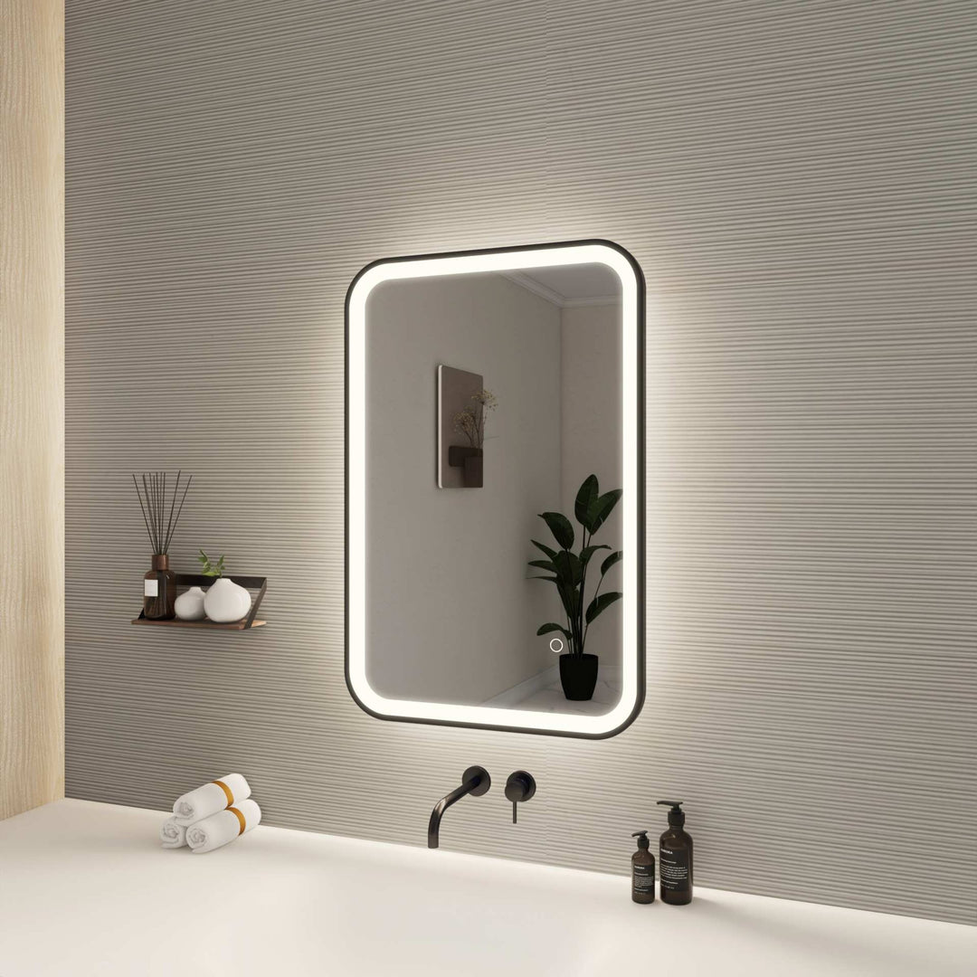 Framed LED Round Mirror II by Elegant - view 3