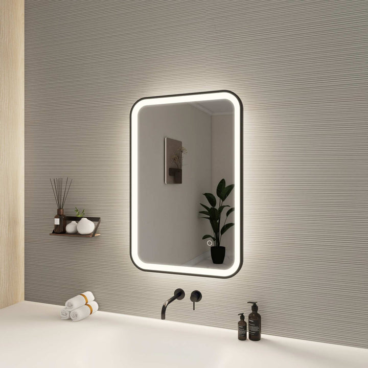 Framed LED Round Mirror II by Elegant - view 3