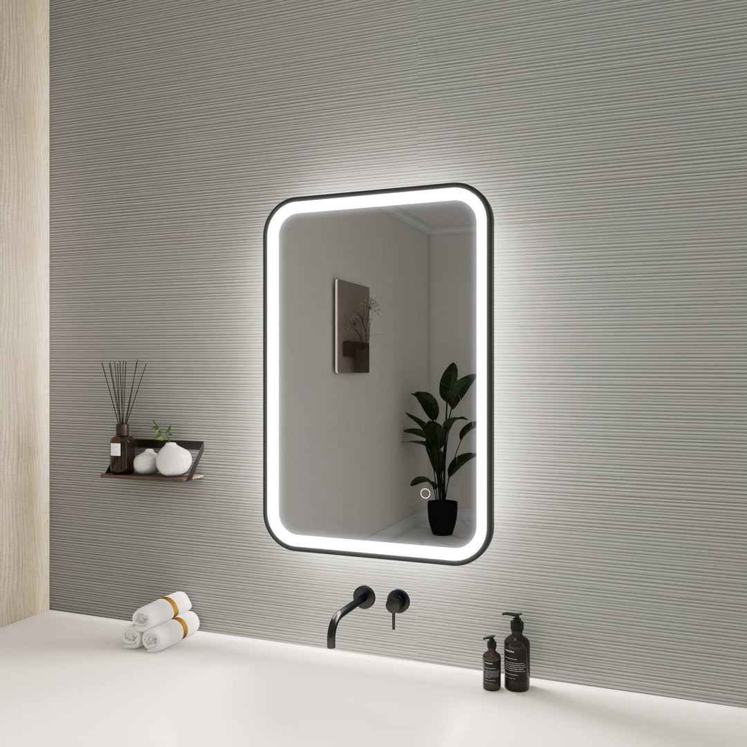 Framed LED Round Mirror II by Elegant - view 4