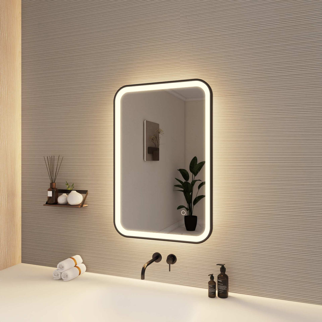 Framed LED Round Mirror II by Elegant - view 5