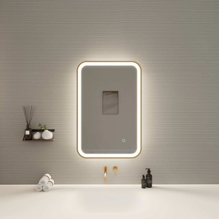 Framed LED Round Mirror II by Elegant - view 8